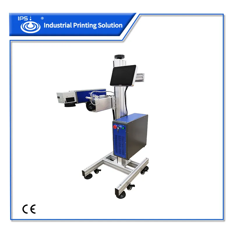Qbcode High Speed Multiple Language30W Static Fiber Laser Marking Machine for Metal, Glass, Plastic with CE Certification